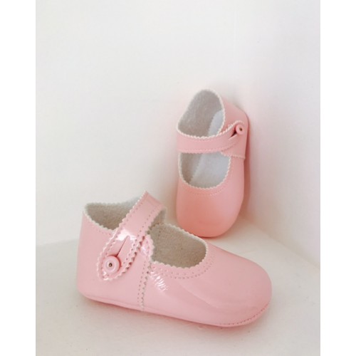 Pink Baby Girls Patent Shoes 