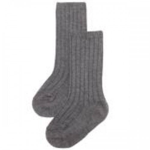 Condor Boys Ribbed Grey Long Socks 