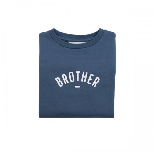 Denim Blue 'Brother' Sweatshirt
